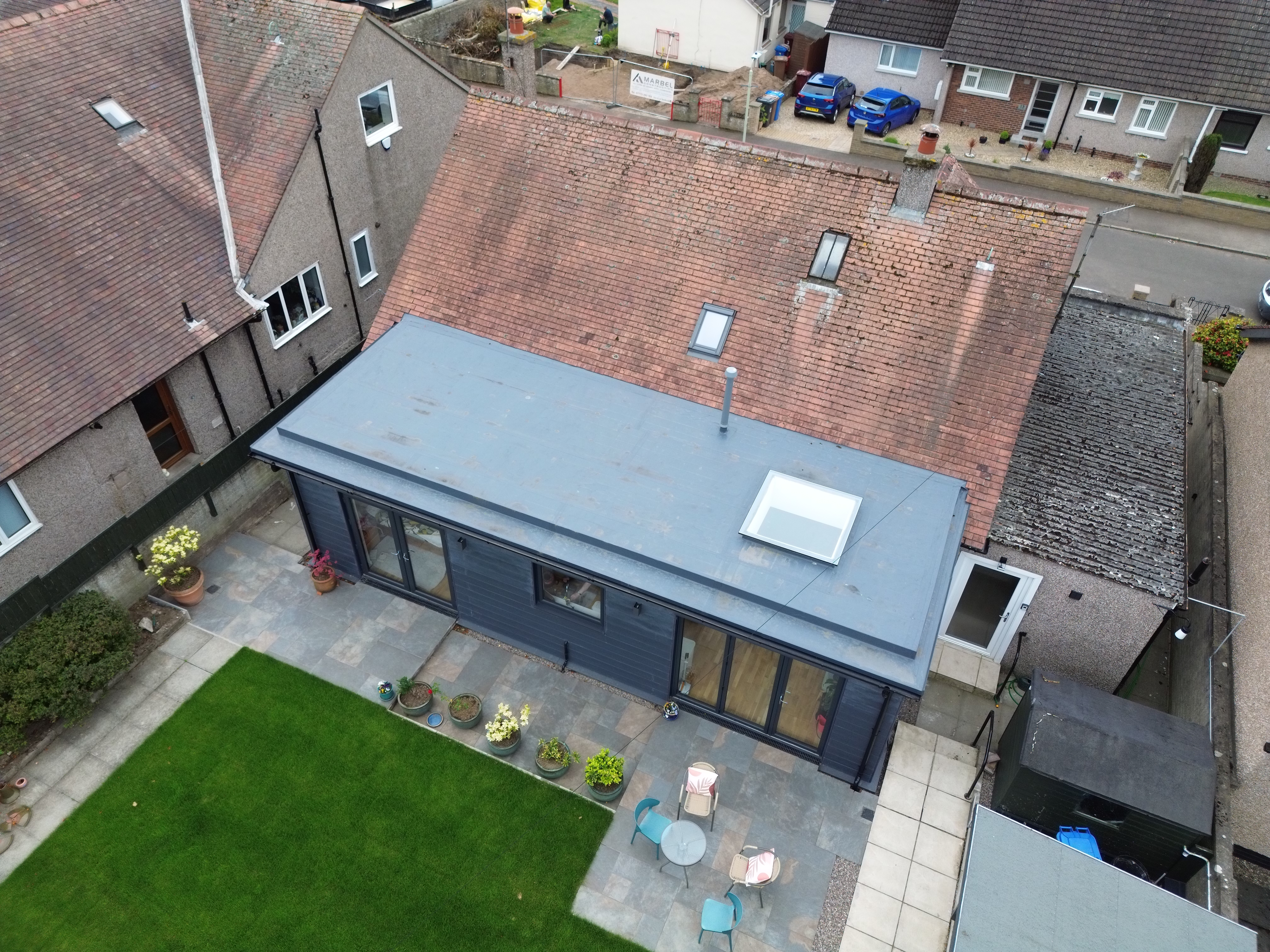 Sika Sarnafil flat roof installation