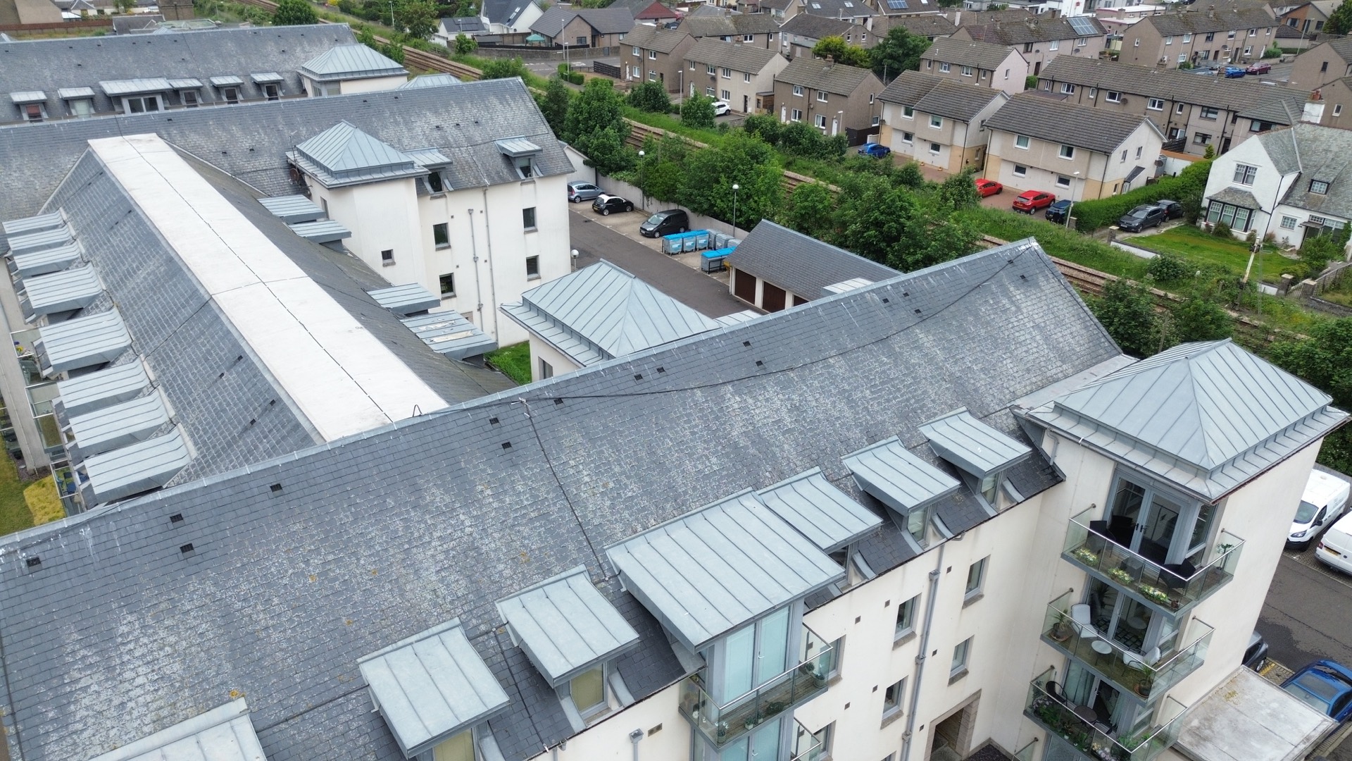 Sika Sarnafil flat roofing to a large flatted block, Carnoustie